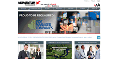 Desktop Screenshot of momentumtechnologies.ca